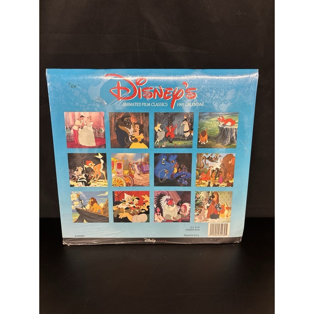 Vintage Disney 1995 Calendar Still In Packaging one rip on back - Picture 2 of 3